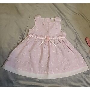 youngland floral baby dress 6-9 light purple pink